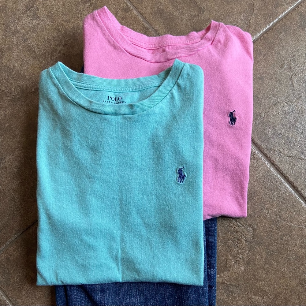Very Good Condition - Large - Boys Polo Cotton Jersey Crewneck Tees